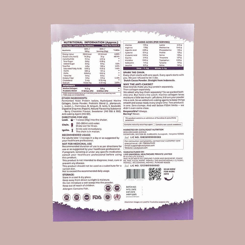 Berry Chocolate Protein | 26g Protein 5g Collagen